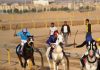 مسابقات اسبدوانی کورس پاییزه کشور در استان یزد برگزار شد مسابقات اسبدوانی کورس پاییزه استان یزد
